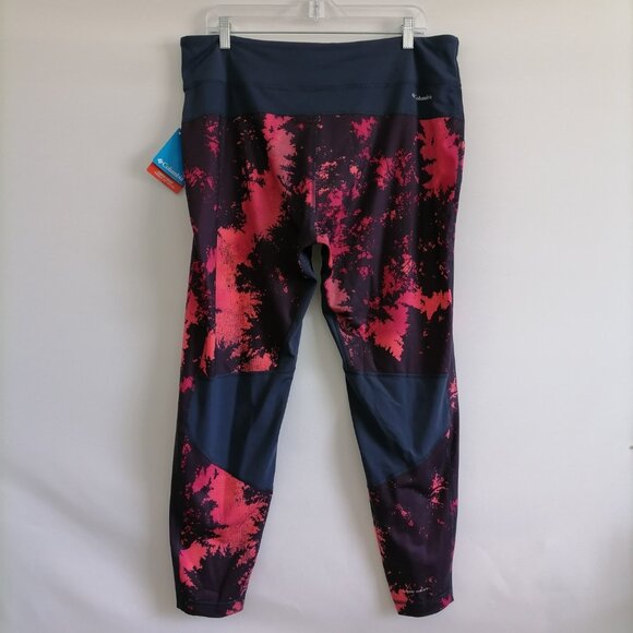 NWT Columbia Womens Multicolor Printed Baselayer Tight Leggings Size XXL - Picture 4 of 8